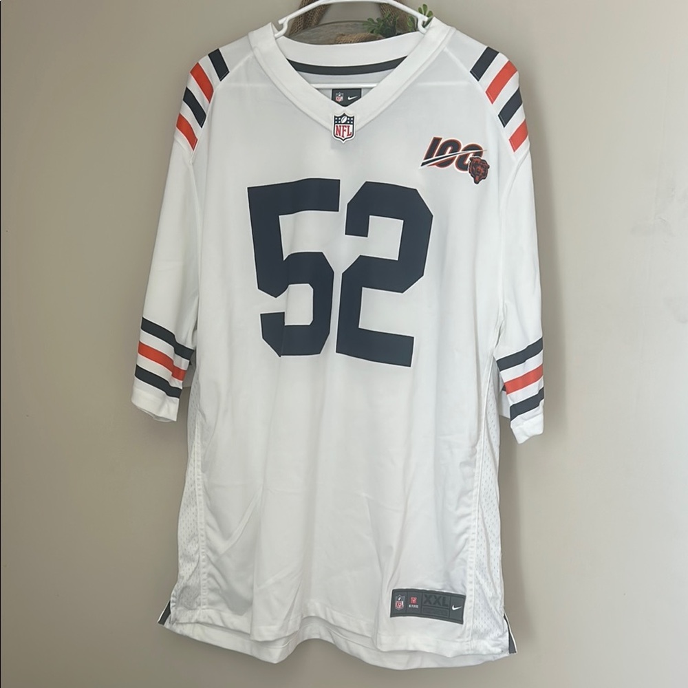 Nike NFL On Field Jersey Chicago Bears #52 Mack Size XXL White